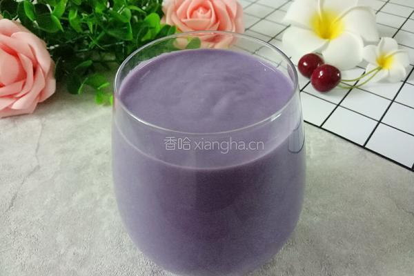 紫薯牛奶糊的做法图解7