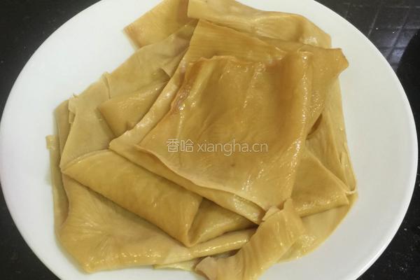 豆香腐皮卷的做法图解2
