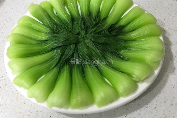 香菇油菜的做法图解4