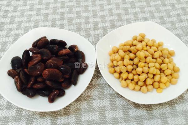 花芸豆和鹰嘴豆