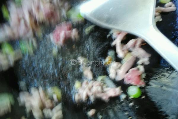 长豆角炒肉末菠菜鸡蛋汤的做法图解11