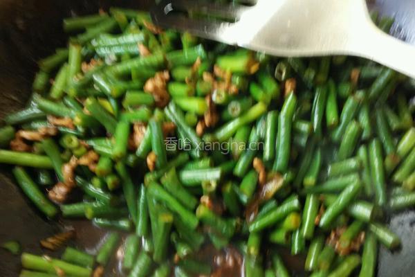 长豆角炒肉末菠菜鸡蛋汤的做法图解14