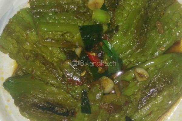 香煎苦瓜的做法图解5