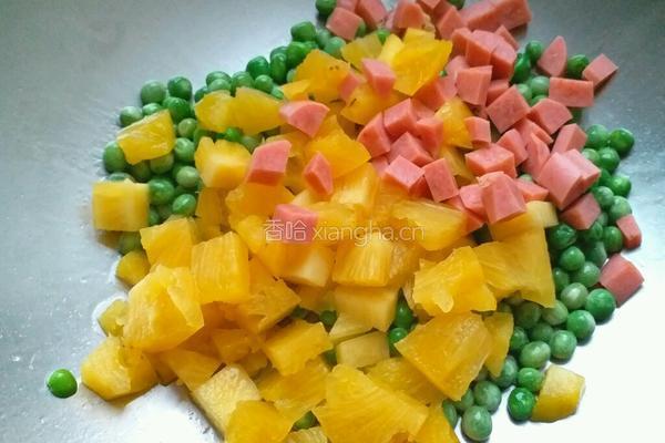 菠萝米饭的做法图解4