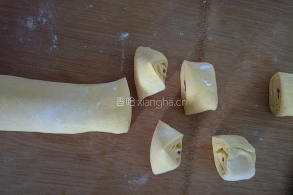 蔬菜汁花卷的做法图解5