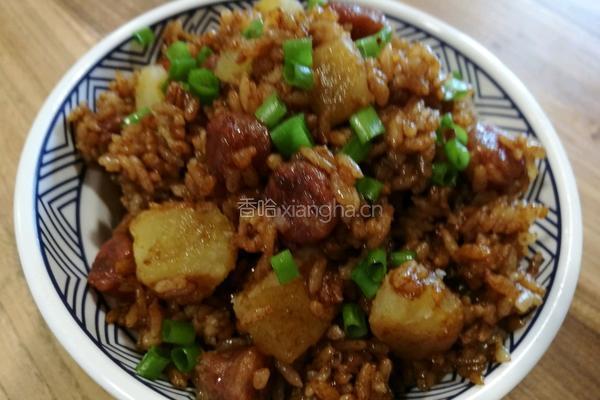 腊味土豆焖饭的做法图解6