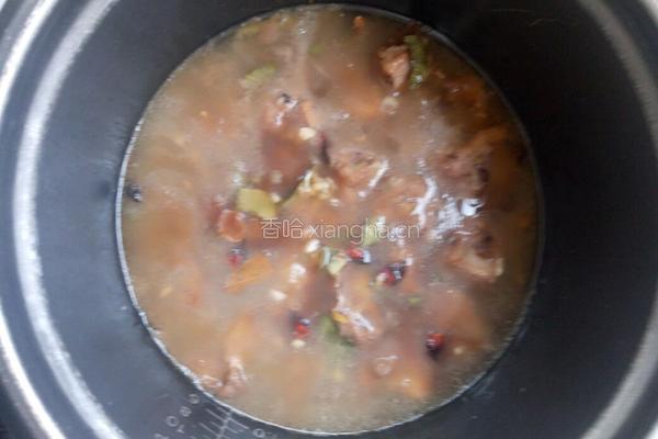 蒜香红烧豌豆排骨(电饭锅版)的做法图解10