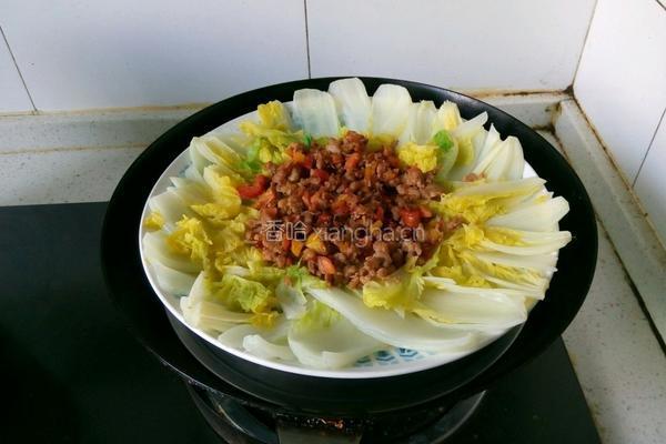 肉末粉丝娃娃菜的做法图解5