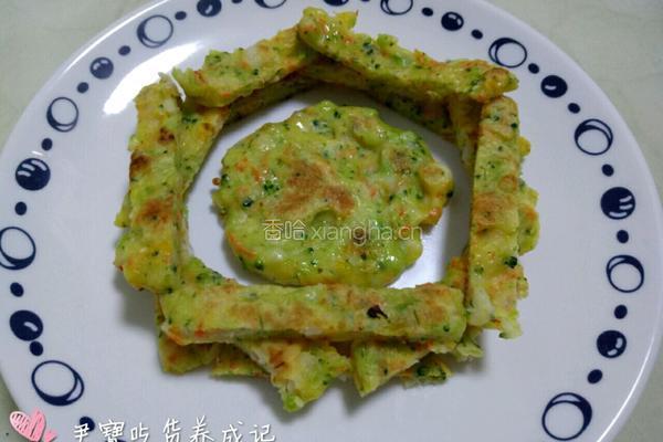 辅食鲜虾蔬菜饼