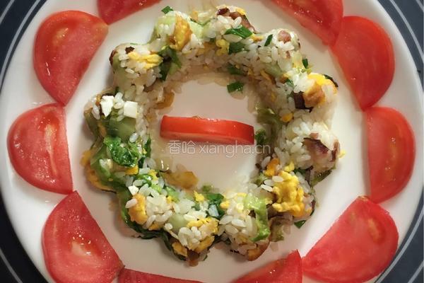 腊肠蛋炒饭的做法图解9