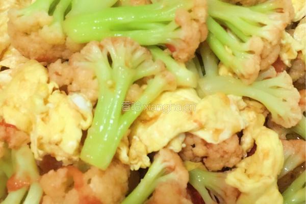 西红柿鸡蛋菜花的做法图解1