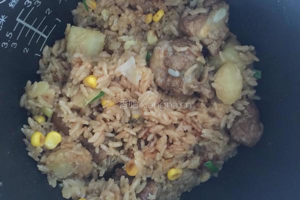 电饭煲土豆玉米焖排骨的做法图解3