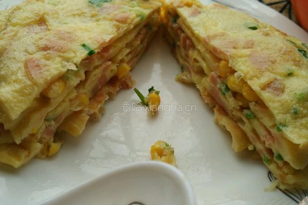 玉米火腿鸡蛋饼