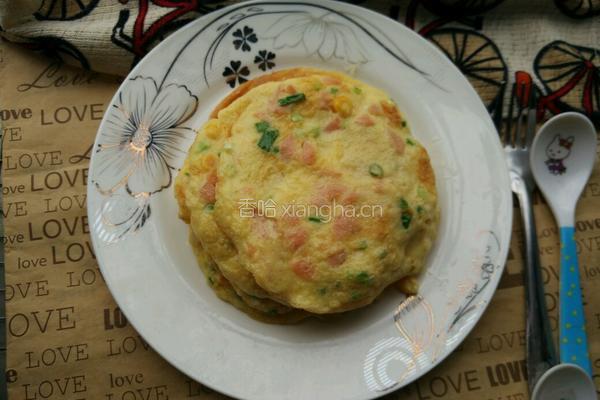 玉米火腿鸡蛋饼的做法图解5