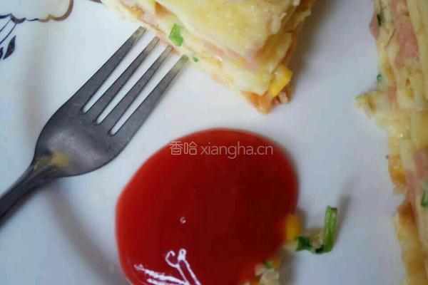 玉米火腿鸡蛋饼的做法图解6