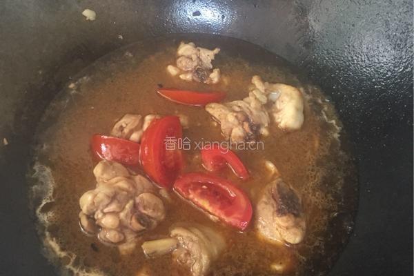 番茄红烧鸡腿的做法图解5