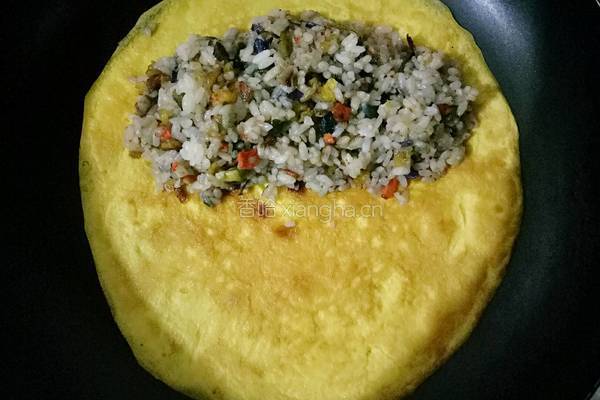 饺子蛋包饭的做法图解10