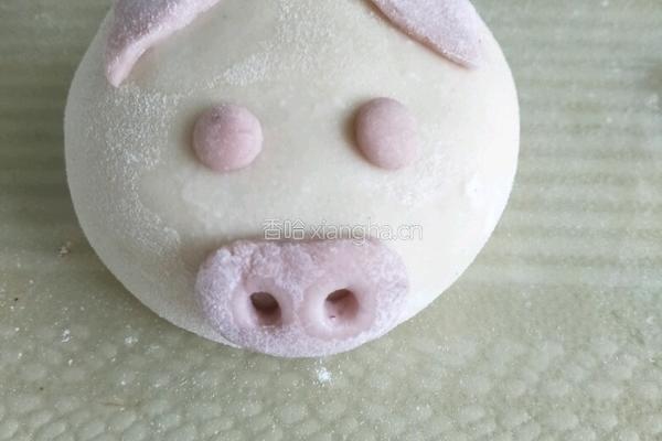小猪豆沙包的做法图解13
