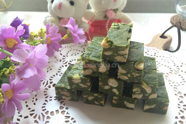 抹茶牛轧糖的做法图解12