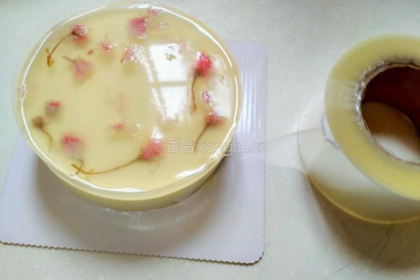 樱花乳酪蛋糕(戚风底)的做法图解13