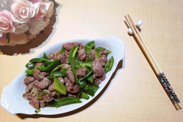 尖椒炒鸡心的做法图解9