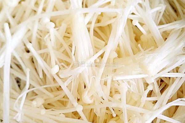 肉末炒金针菇的做法图解3