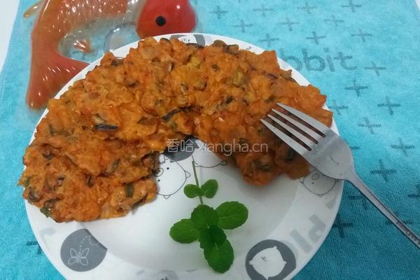 猪肉香菇泡菜饼的做法图解9