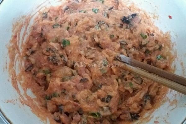猪肉香菇泡菜饼的做法图解5