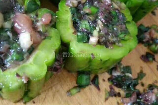 酿苦瓜的做法图解4