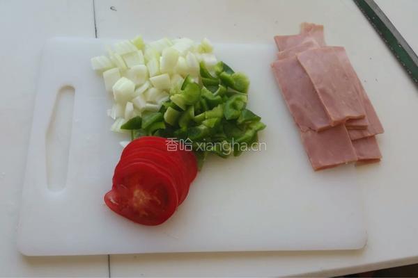 火腿披萨的做法图解2