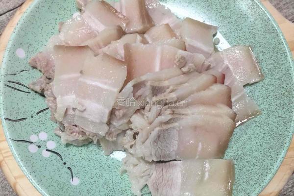 香干回锅肉的做法图解3