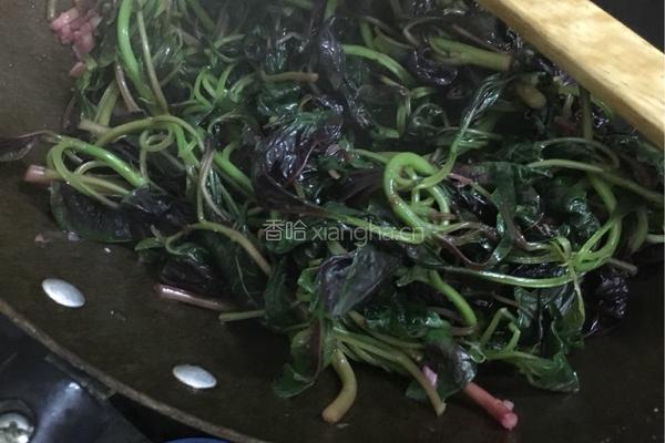 豆酱紫苋菜的做法图解6