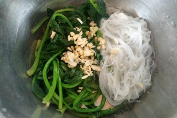 粉丝拌菠菜的做法图解8
