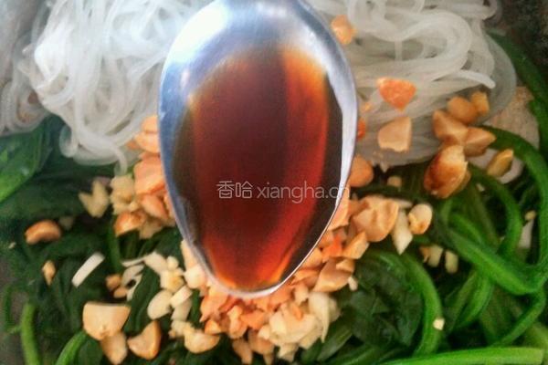 粉丝拌菠菜的做法图解10