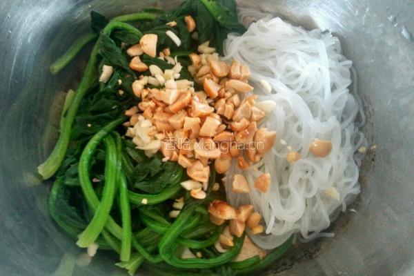 粉丝拌菠菜的做法图解9