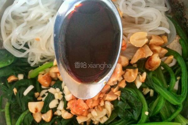 粉丝拌菠菜的做法图解11