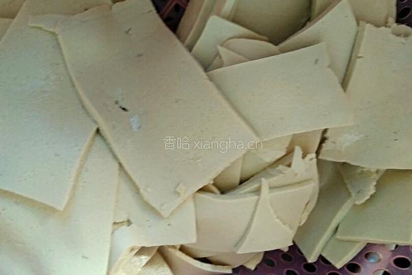 小青菜炒豆腐干的做法图解2