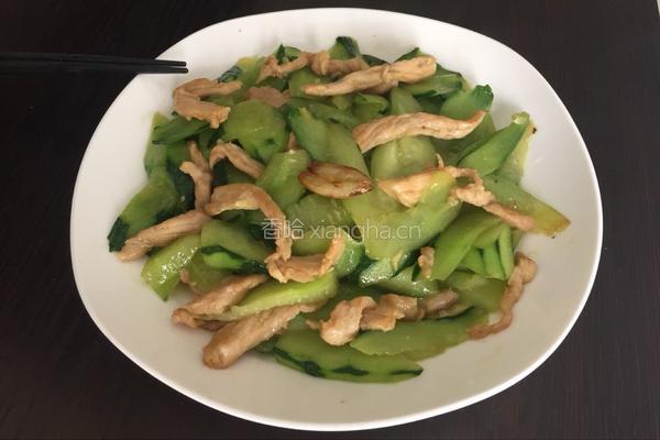 肉片炒青瓜的做法图解6