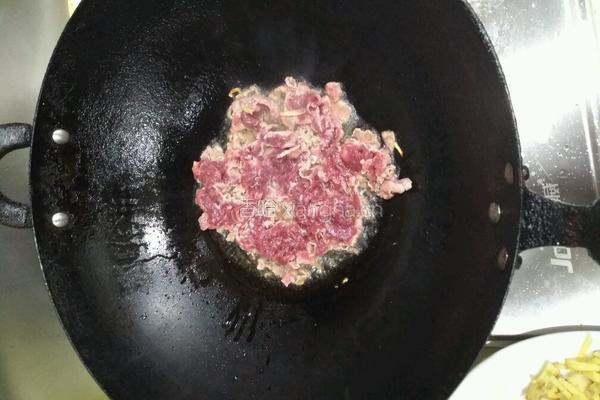 牛肉炸菜的做法图解2