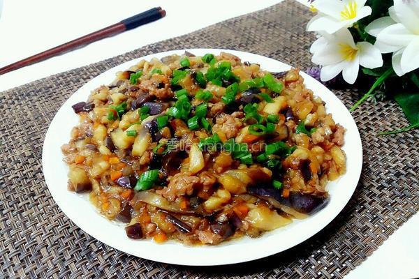 肉末茄子的做法图解10