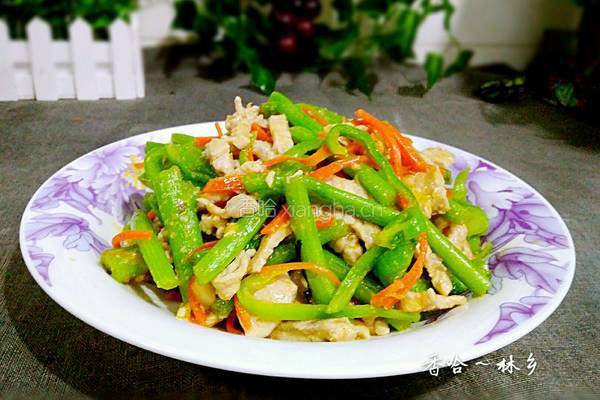 苋菜杆子炒肉的做法图解21