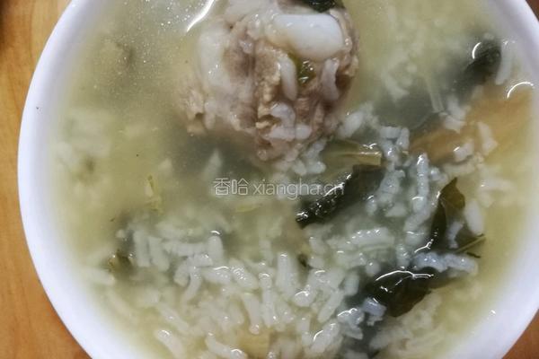 排骨菜干粥的做法图解17