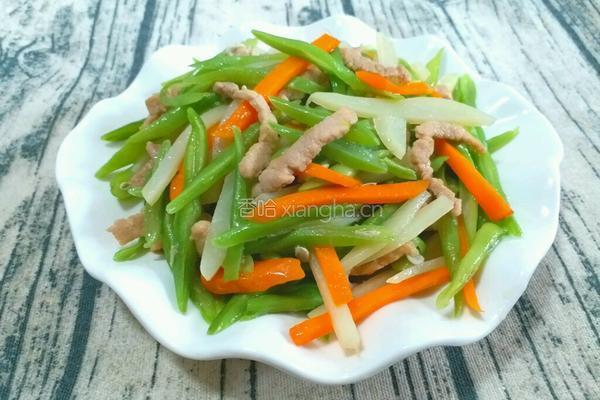 豆角土豆炒肉丝的做法图解13