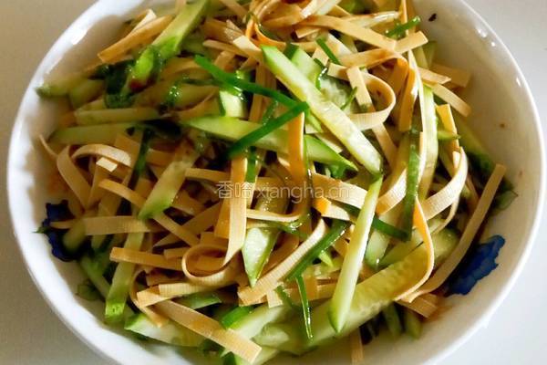 旧版黄瓜拌干豆腐的做法图解6