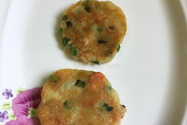 虾仁土豆山药饼的做法图解10