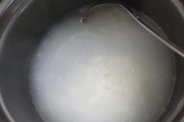 桂花酒酿红豆的做法图解2