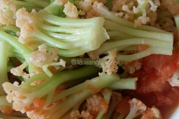 番茄花菜的做法图解6