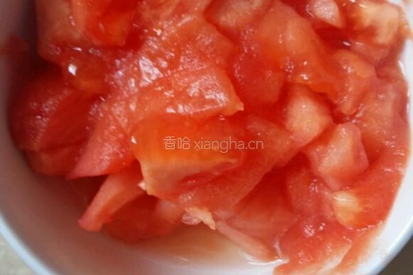 番茄花菜的做法图解3