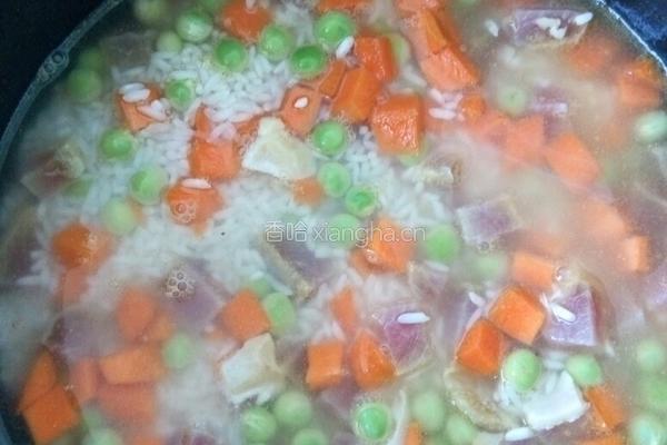 咸肉糯米饭的做法图解3