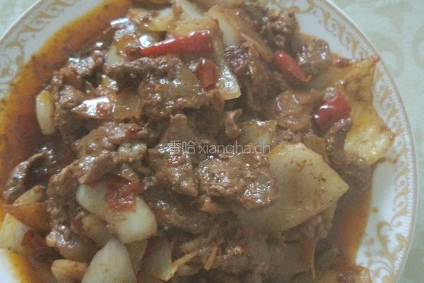 洋葱炒羊肉